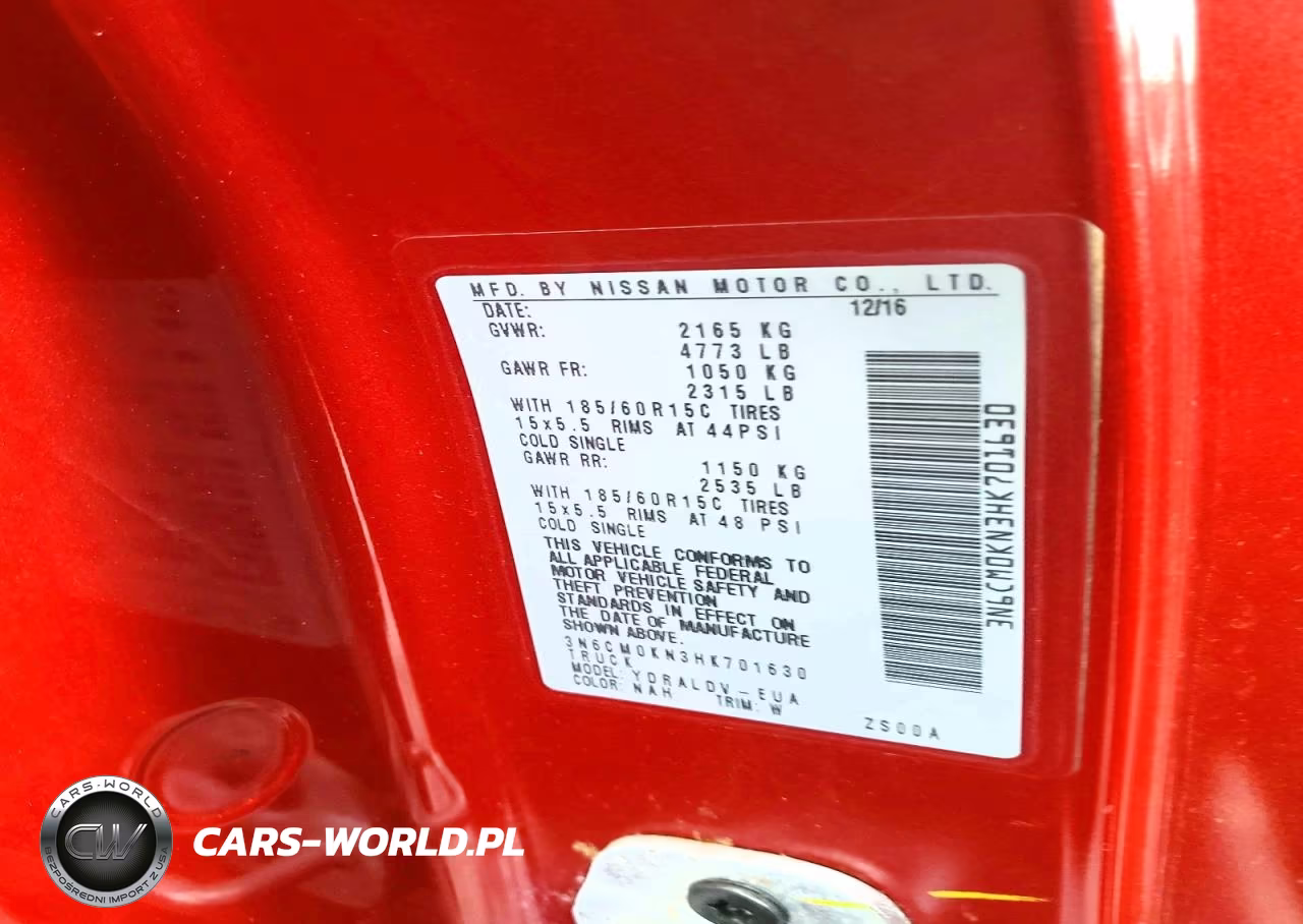 2017 Nissan Nv200 2.5S VIN:3N6CM0KN3HK701630 - 13