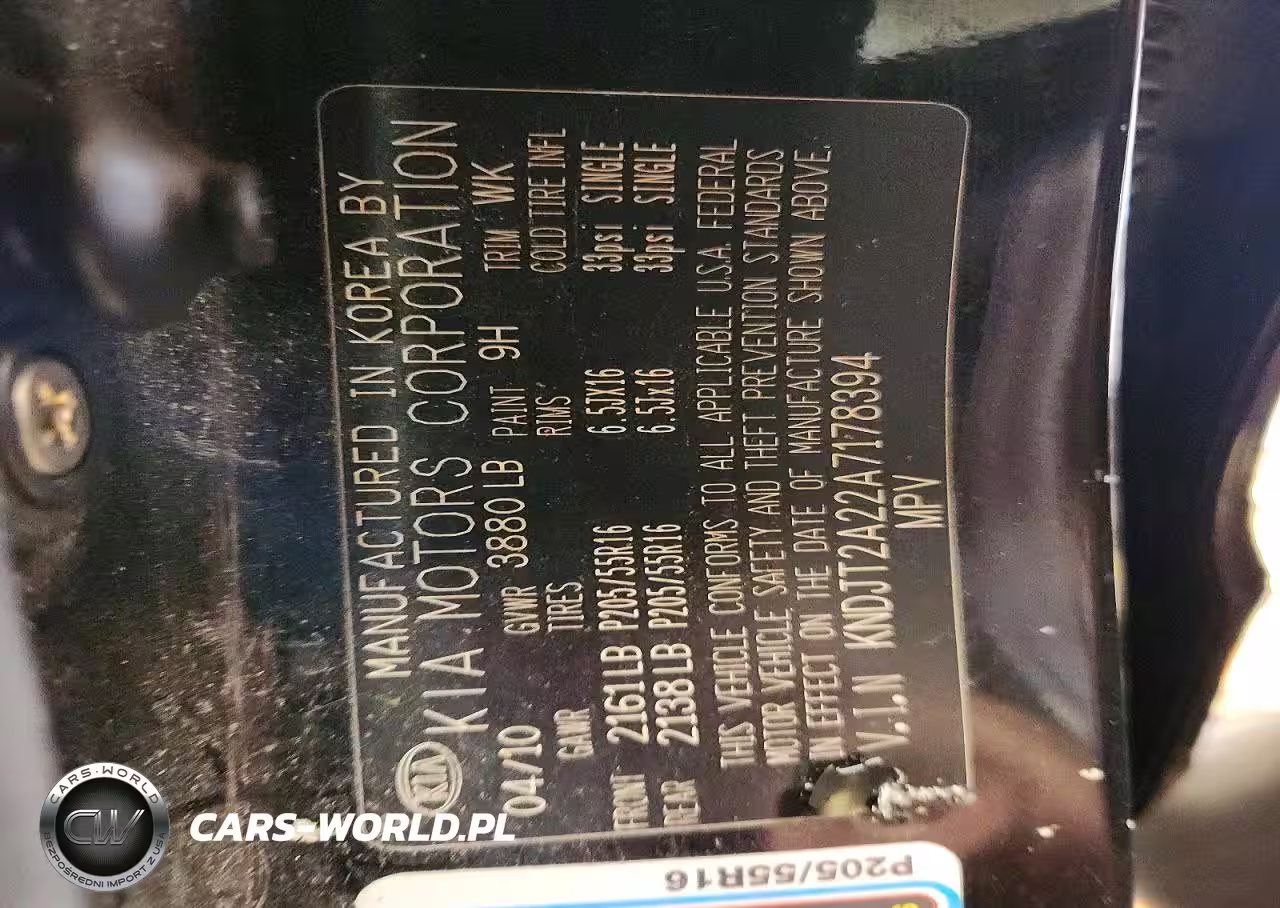 2010 Kia Soul + VIN:KNDJT2A22A7178394 - 14