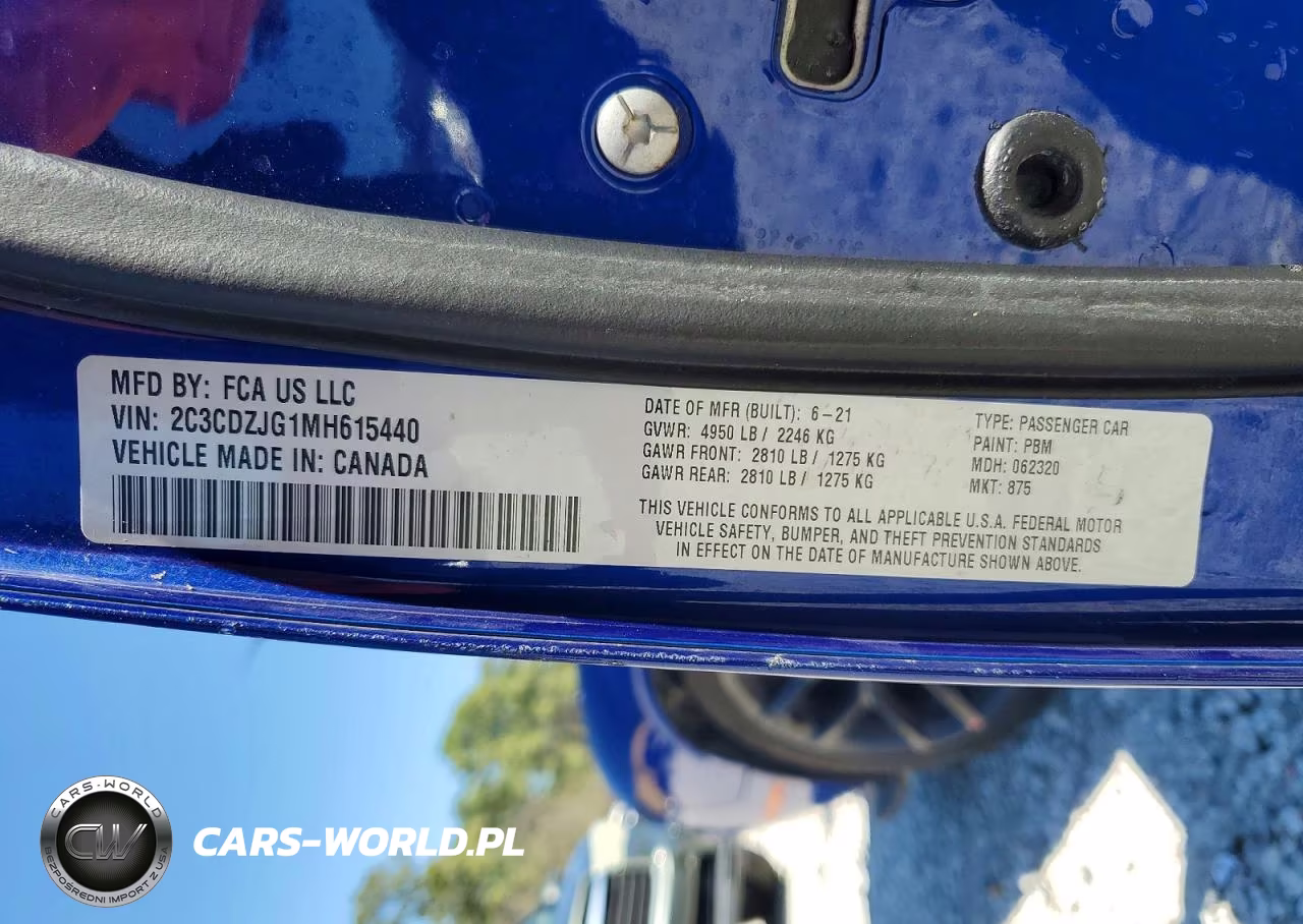 2021 Dodge Challenger Gt VIN:2C3CDZJG1MH615440 - 13