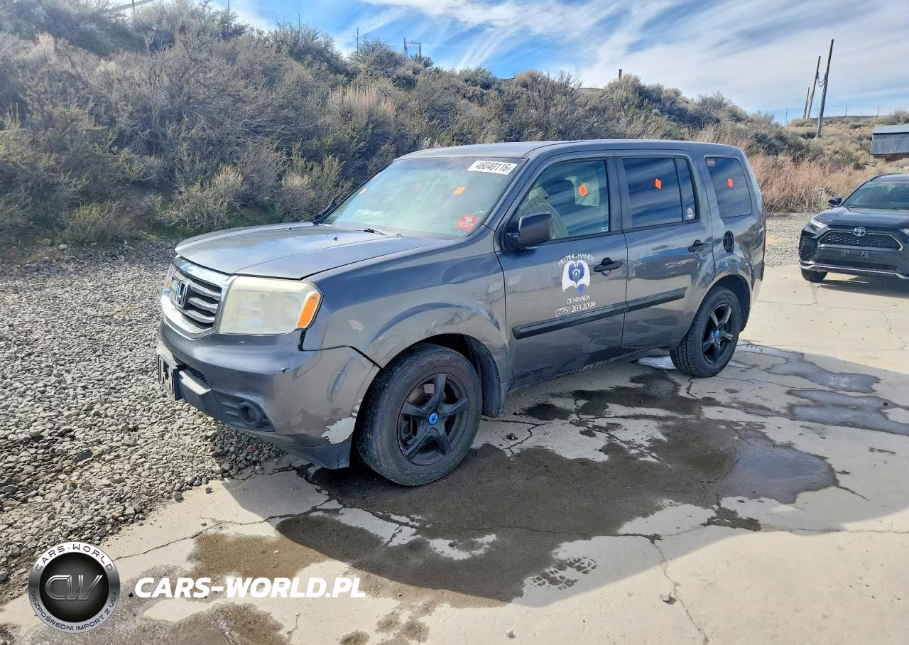 2013 Honda Pilot Lx VIN:5FNYF3H27DB029365 - 1