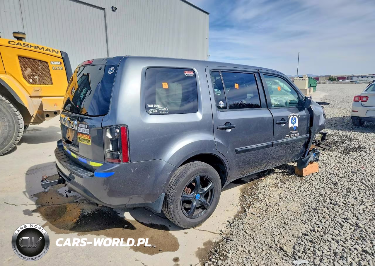 2013 Honda Pilot Lx VIN:5FNYF3H27DB029365 - 3