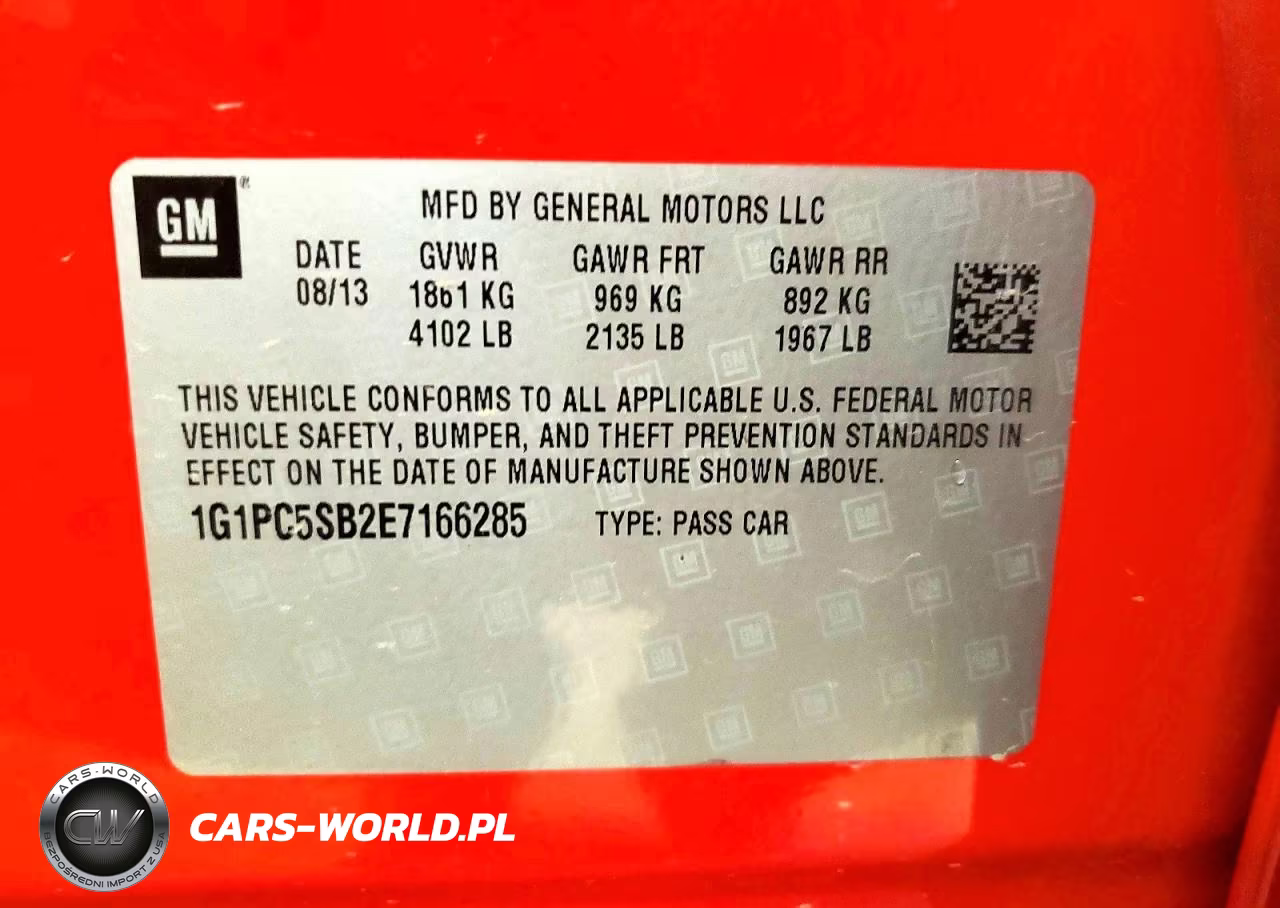 2014 Chevrolet Cruze Lt VIN:1G1PC5SB2E7166285 - 12