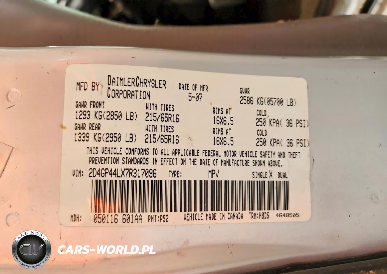 2007 Dodge Grand Caravan Sxt VIN:2D4GP44LX7R317096 - 14