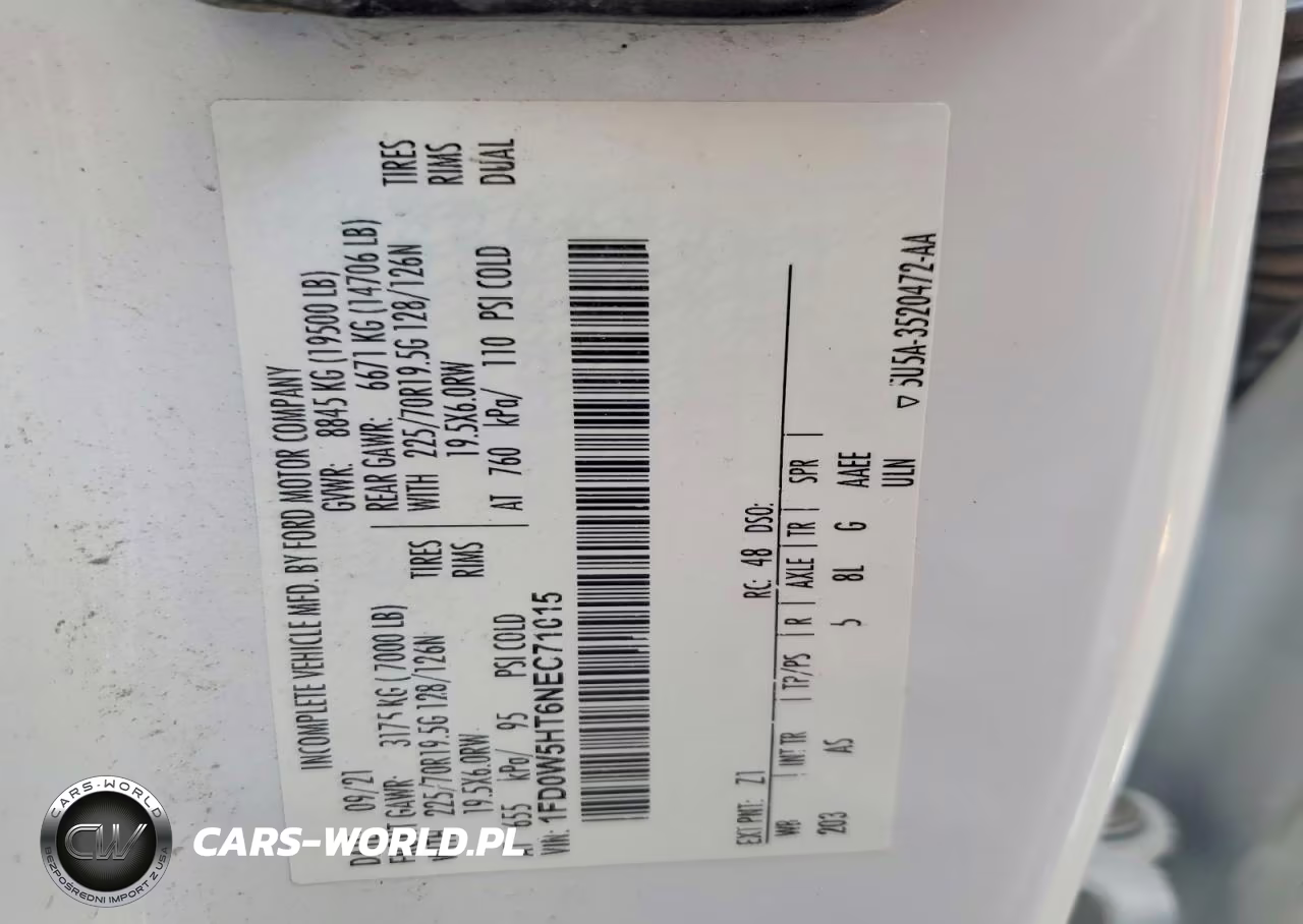 2022 Ford F550 Super Duty Utility - Service Truck VIN:1FD0W5HT6NEC71015 - 12