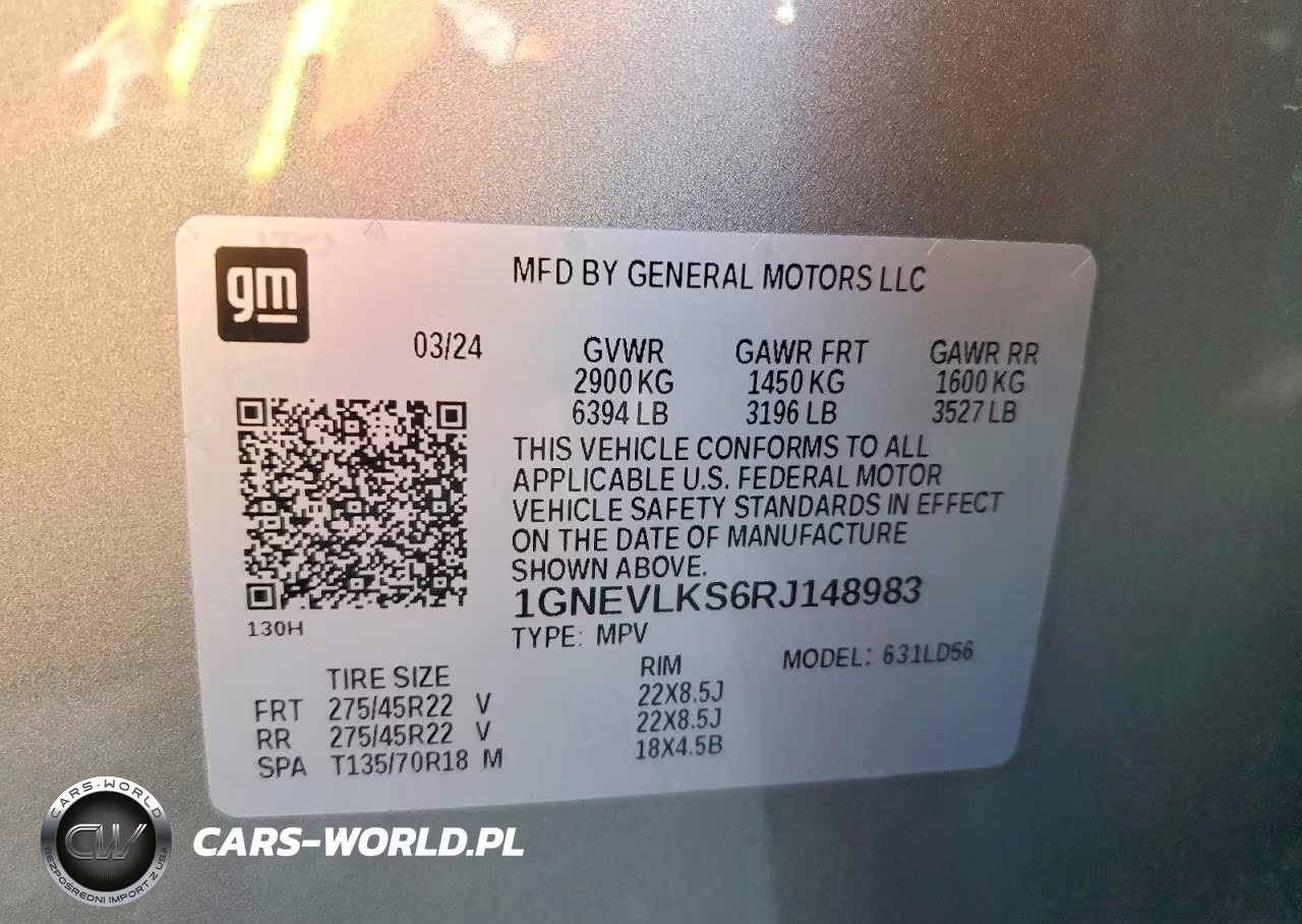 2024 Chevrolet Traverse Rs VIN:1GNEVLKS6RJ148983 - 13