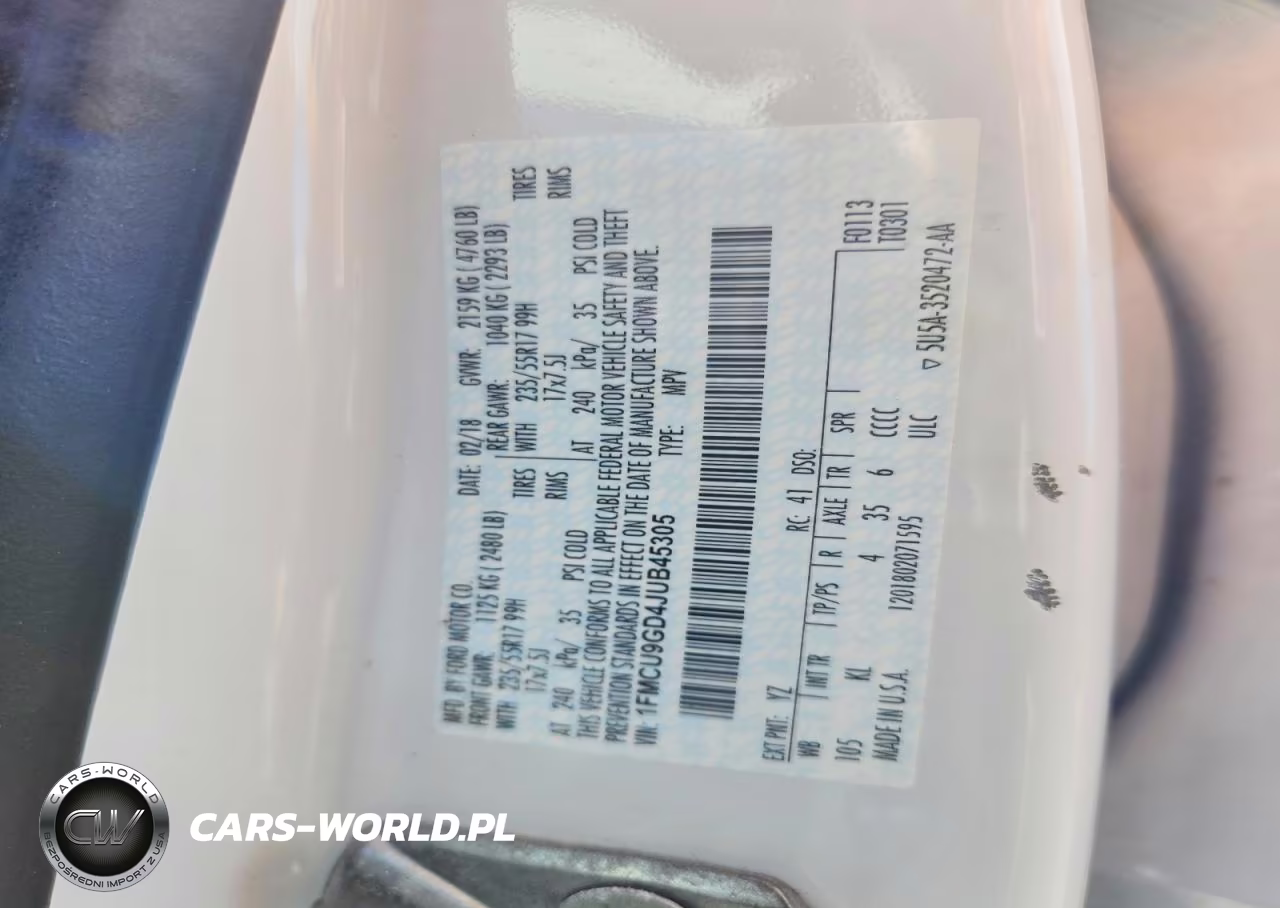 2018 Ford Escape Se VIN:1FMCU9GD4JUB45305 - 13