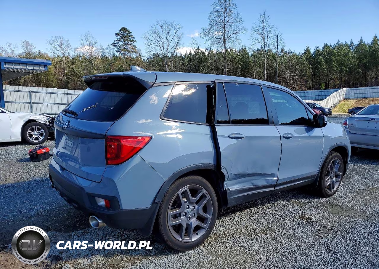 2022 Honda Passport Exl VIN:5FNYF7H56NB000331 - 3