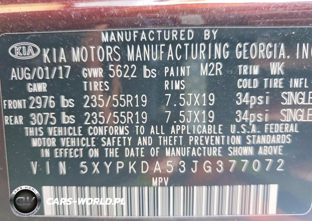 2018 Kia Sorento Sx V6 VIN:5XYPKDA53JG377072 - 12