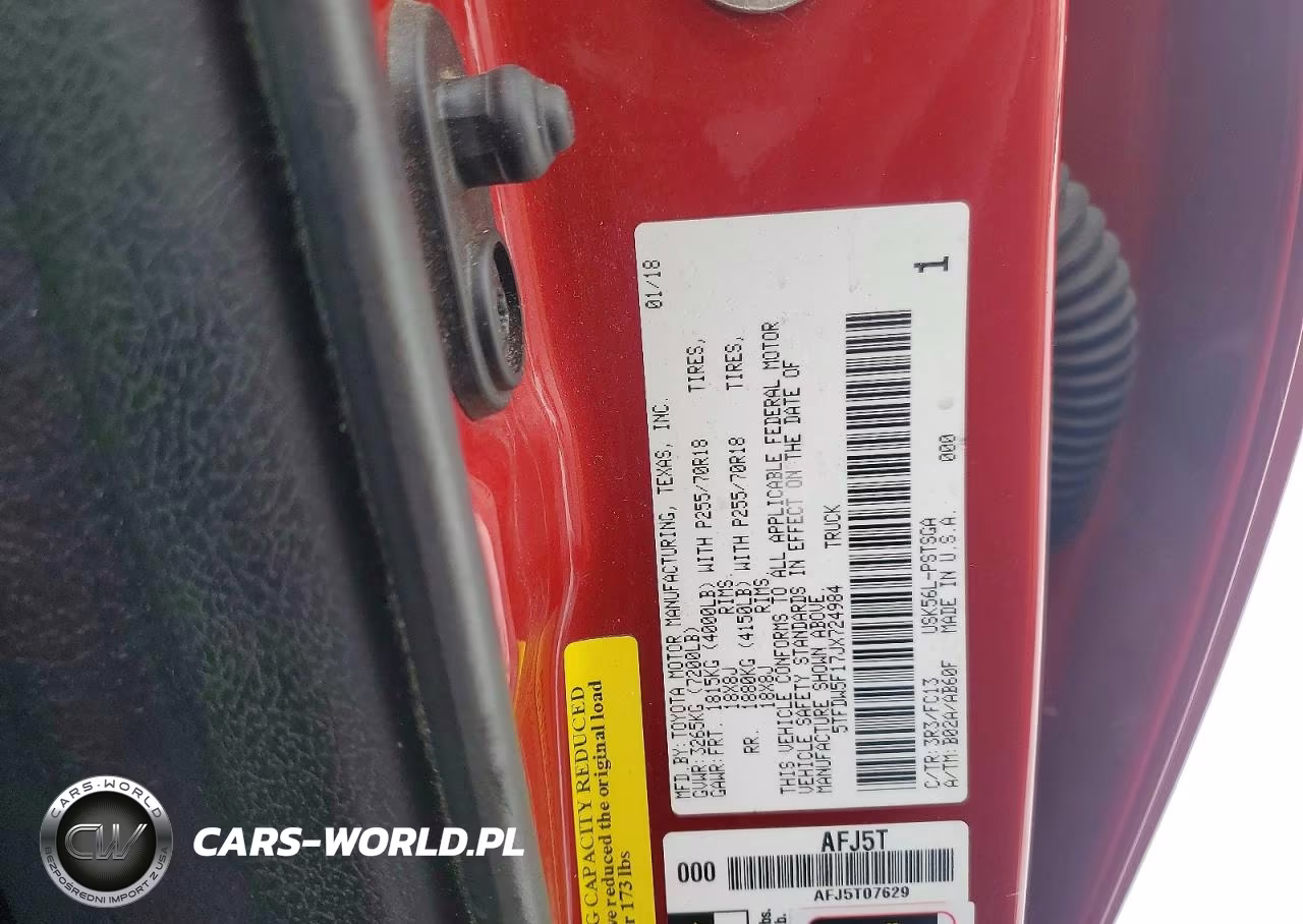 2018 Toyota Tundra Sr5 VIN:5TFDW5F17JX724984 - 13