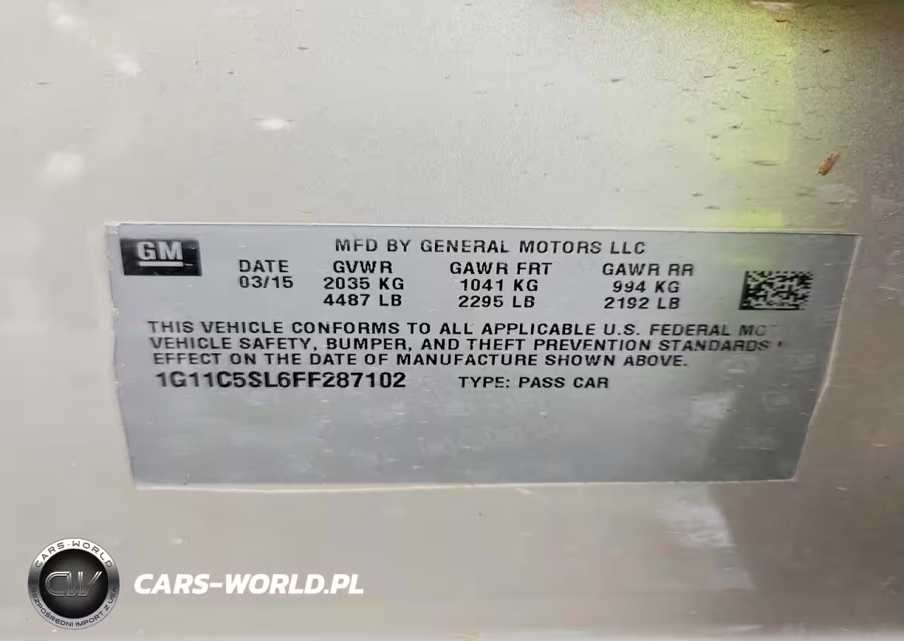 2015 Chevrolet Malibu 1Lt VIN:1G11C5SL6FF287102 - 12