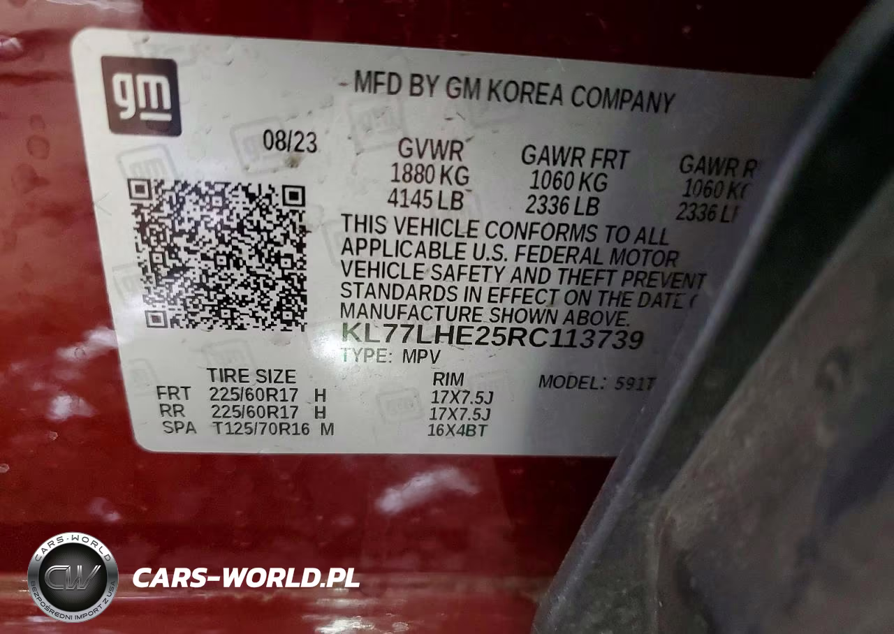 2024 Chevrolet Trax 1Lt VIN:KL77LHE25RC113739 - 13