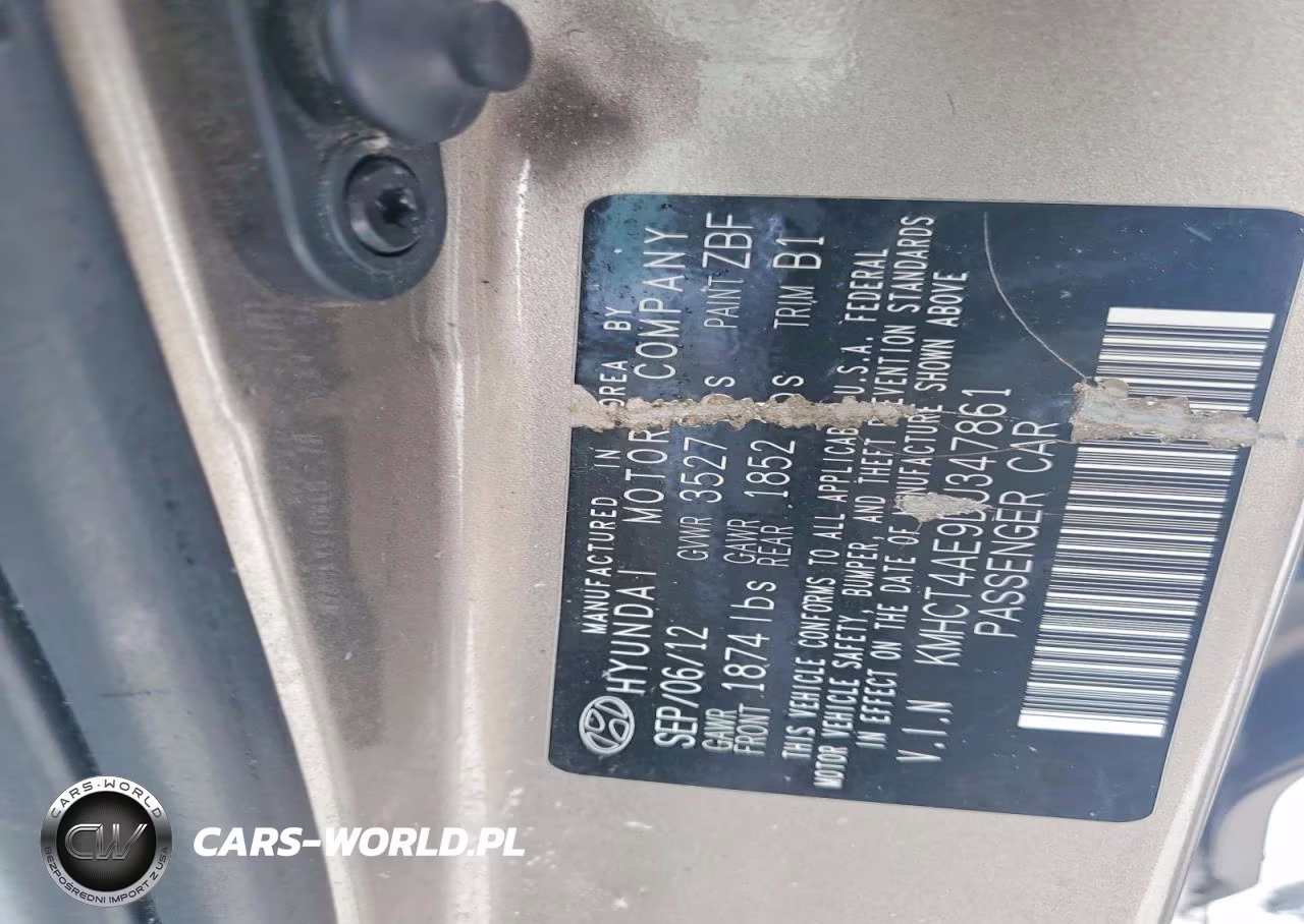 2013 Hyundai Accent Gls VIN:KMHCT4AE9DU347861 - 12