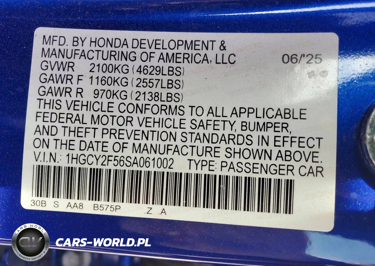 2025 Honda Accord Hybrid Sport VIN:1HGCY2F56SA061002 - 12