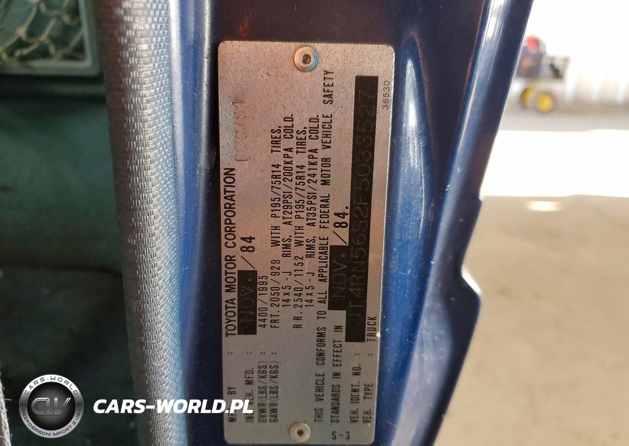 1985 Toyota Pickup Sr5 VIN:JT4RN56S2F5033527 - 12