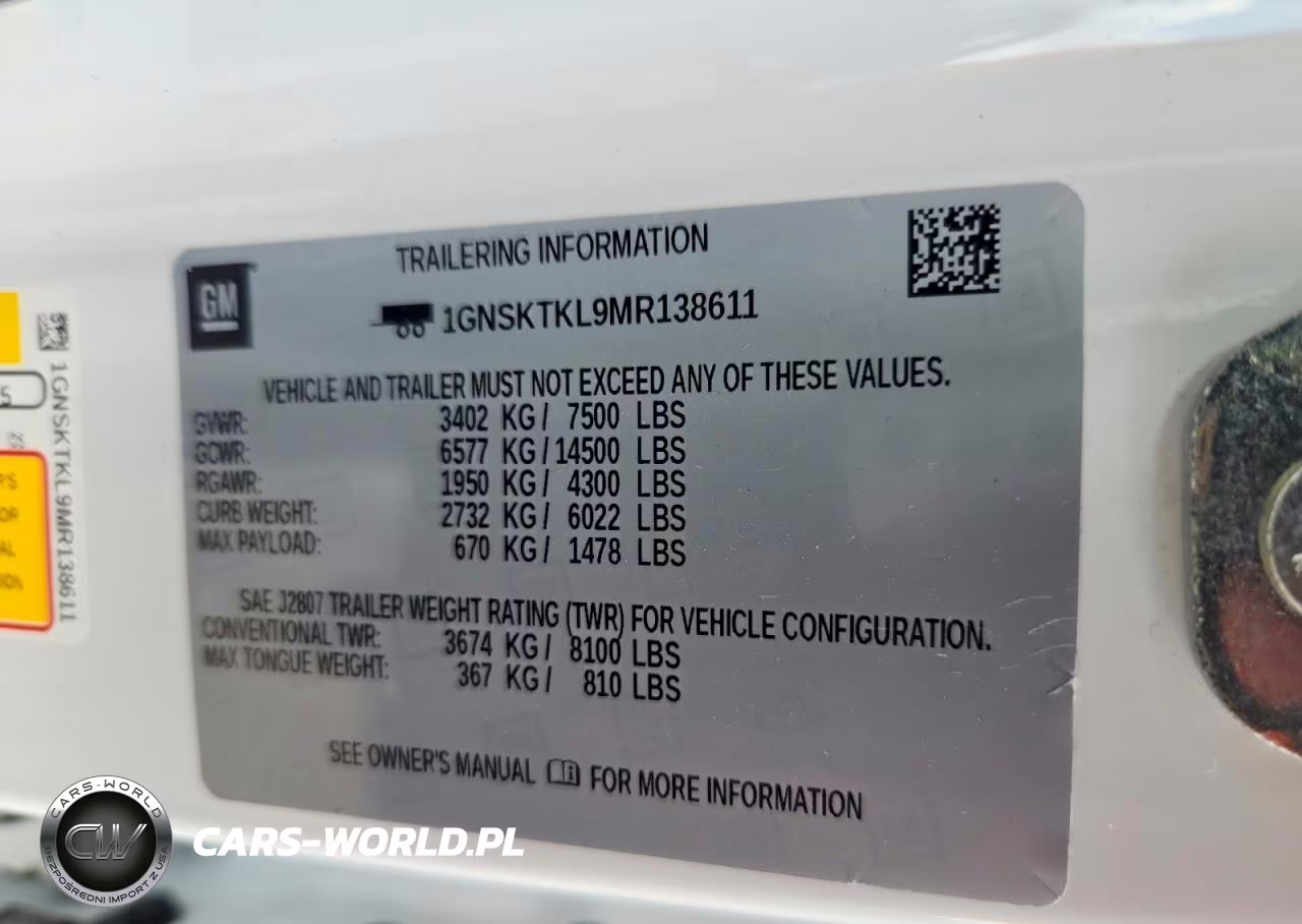 2021 Chev Tahoe High Country 4 K1500 High Country VIN:1GNSKTKL9MR138611 - 13