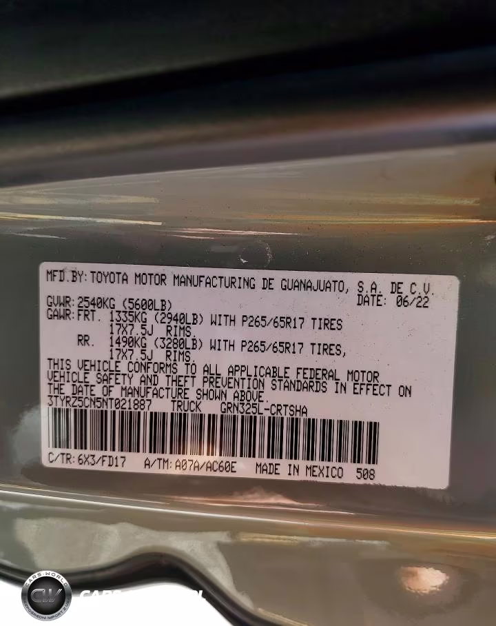 2022 Toyota Tacoma Trd Sport VIN:3TYRZ5CN5NT021887 - 13