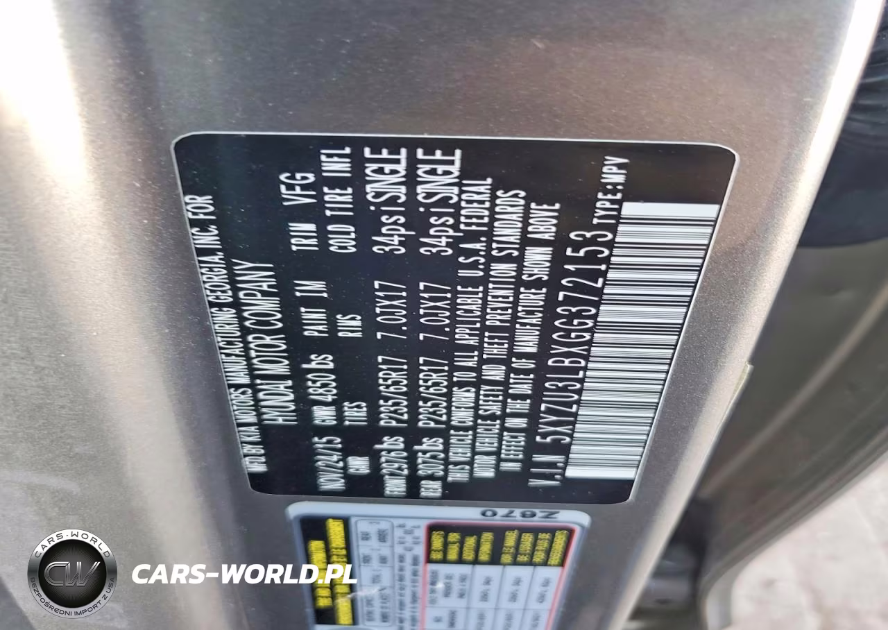 2016 Hyundai Santa Fe Sport 2.4L VIN:5XYZU3LBXGG372153 - 13