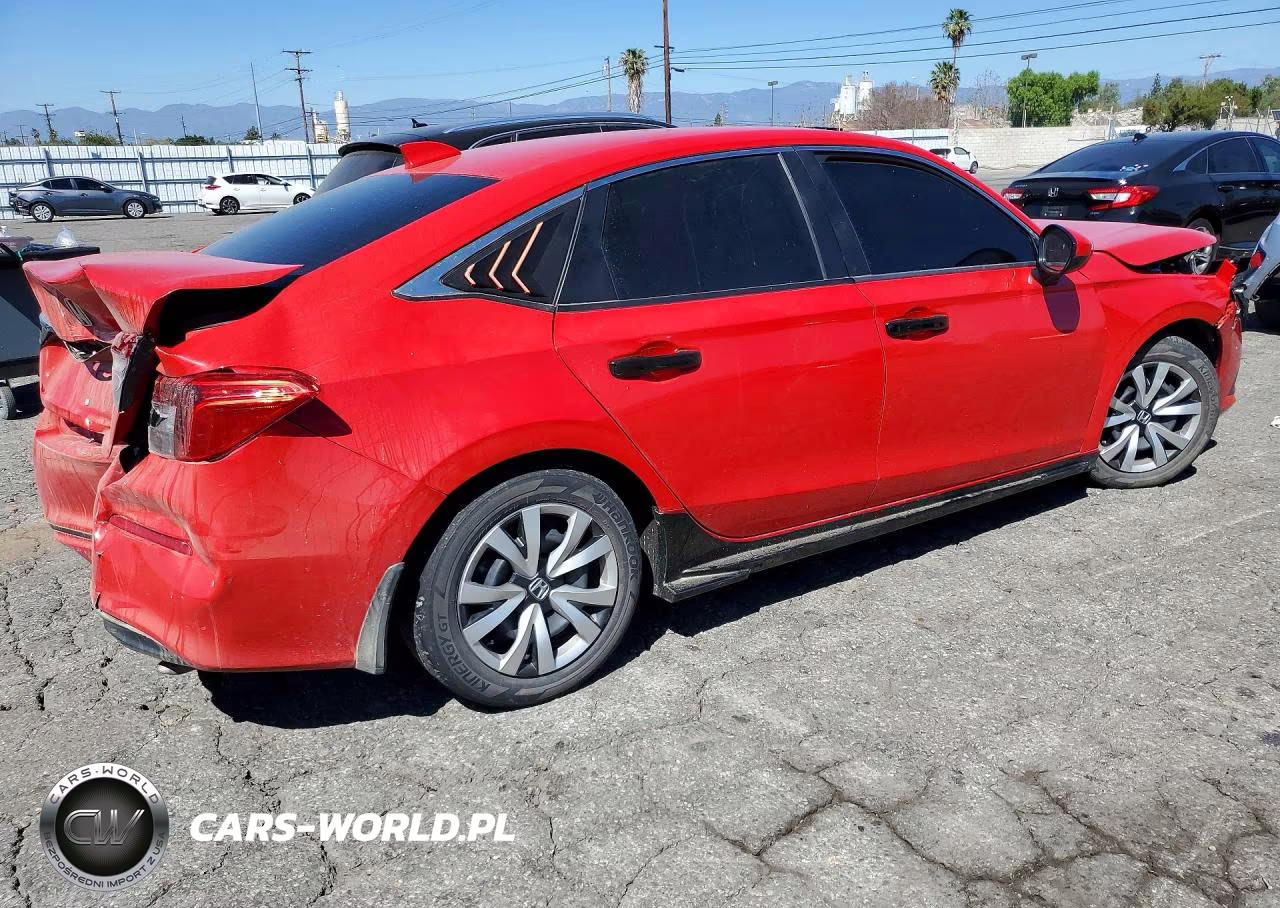 2023 Honda Civic Lx VIN:2HGFE2F24PH569375 - 3