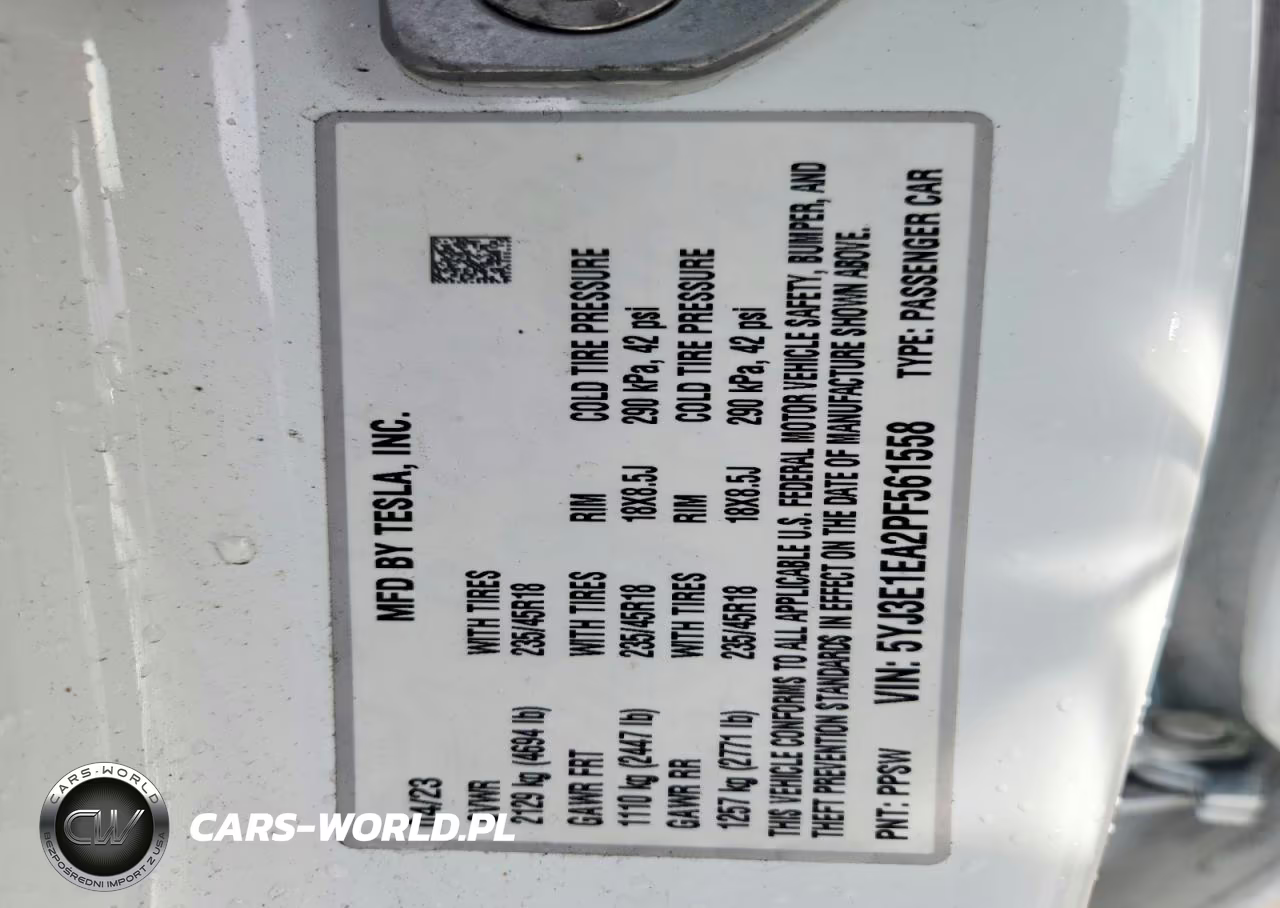 2023 Tesla Model 3 VIN:5YJ3E1EA2PF561558 - 12