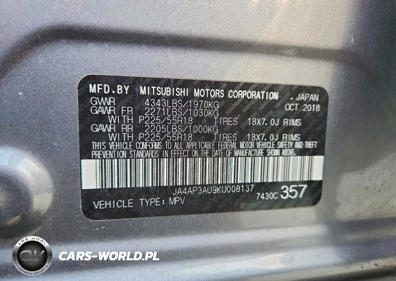2019 Mitsubishi Outlander Sport Es-Le-Sp VIN:JA4AP3AU9KU008137 - 13