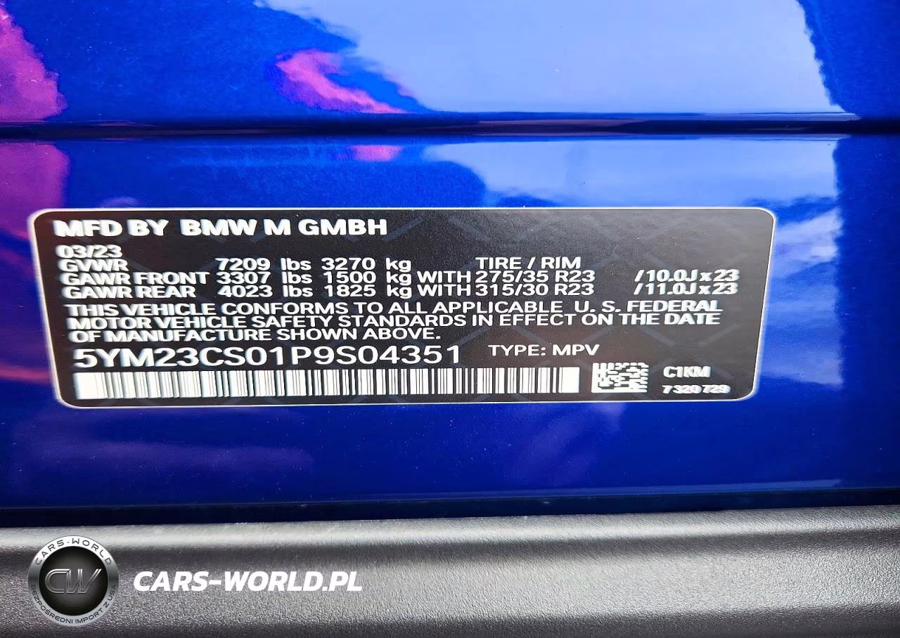 2023 BMW Xm VIN:5YM23CS01P9S04351 - 12