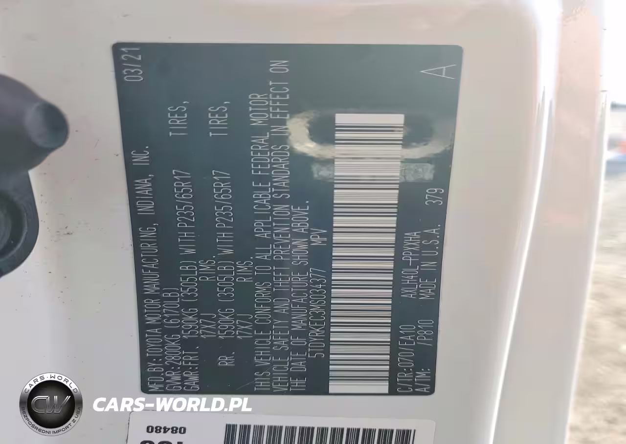 2021 Toyota Sienna Xle 8-Passenger VIN:5TDYRKEC3MS034377 - 14