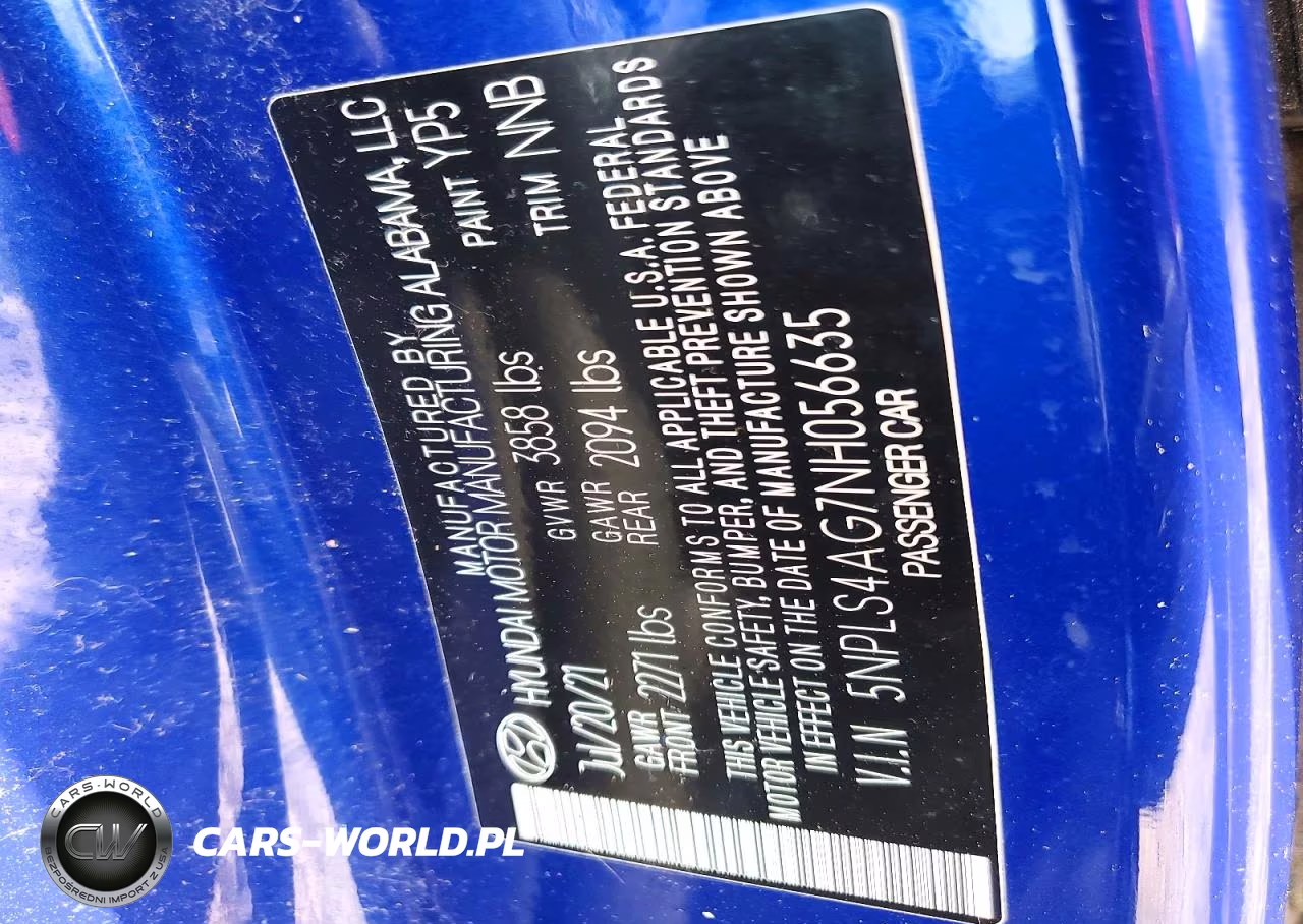 2022 Hyundai Elantra Sel VIN:5NPLS4AG7NH056635 - 12