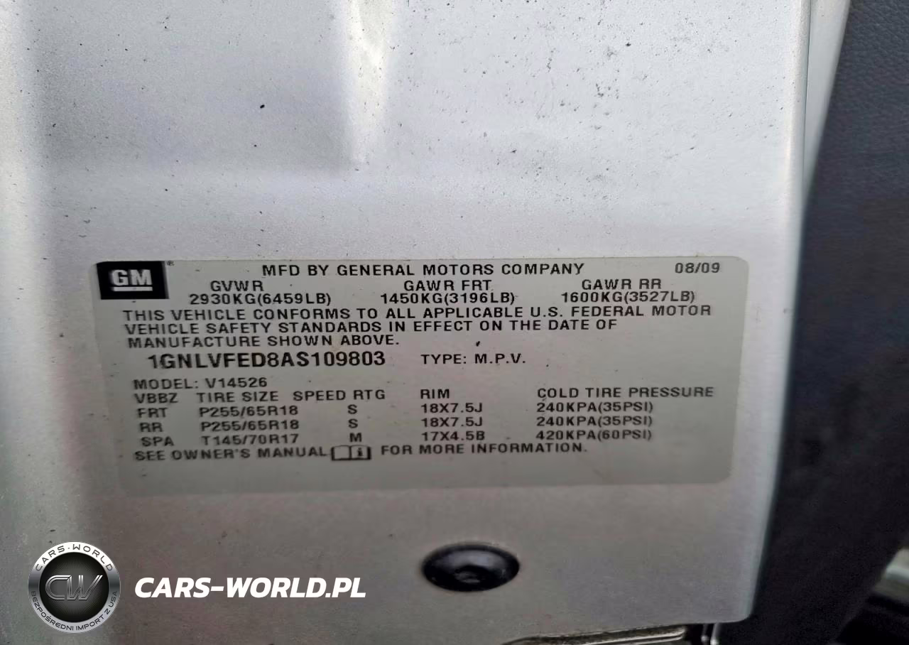 2010 Chevrolet Traverse Lt VIN:1GNLVFED8AS109803 - 13