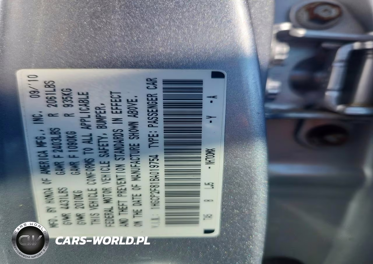 2011 Honda Accord Exl VIN:1HGCP2F81BA019754 - 12