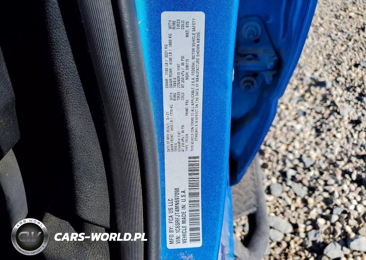 2021 Ram 1500 Laramie VIN:1C6SRFJT4MN697098 - 13