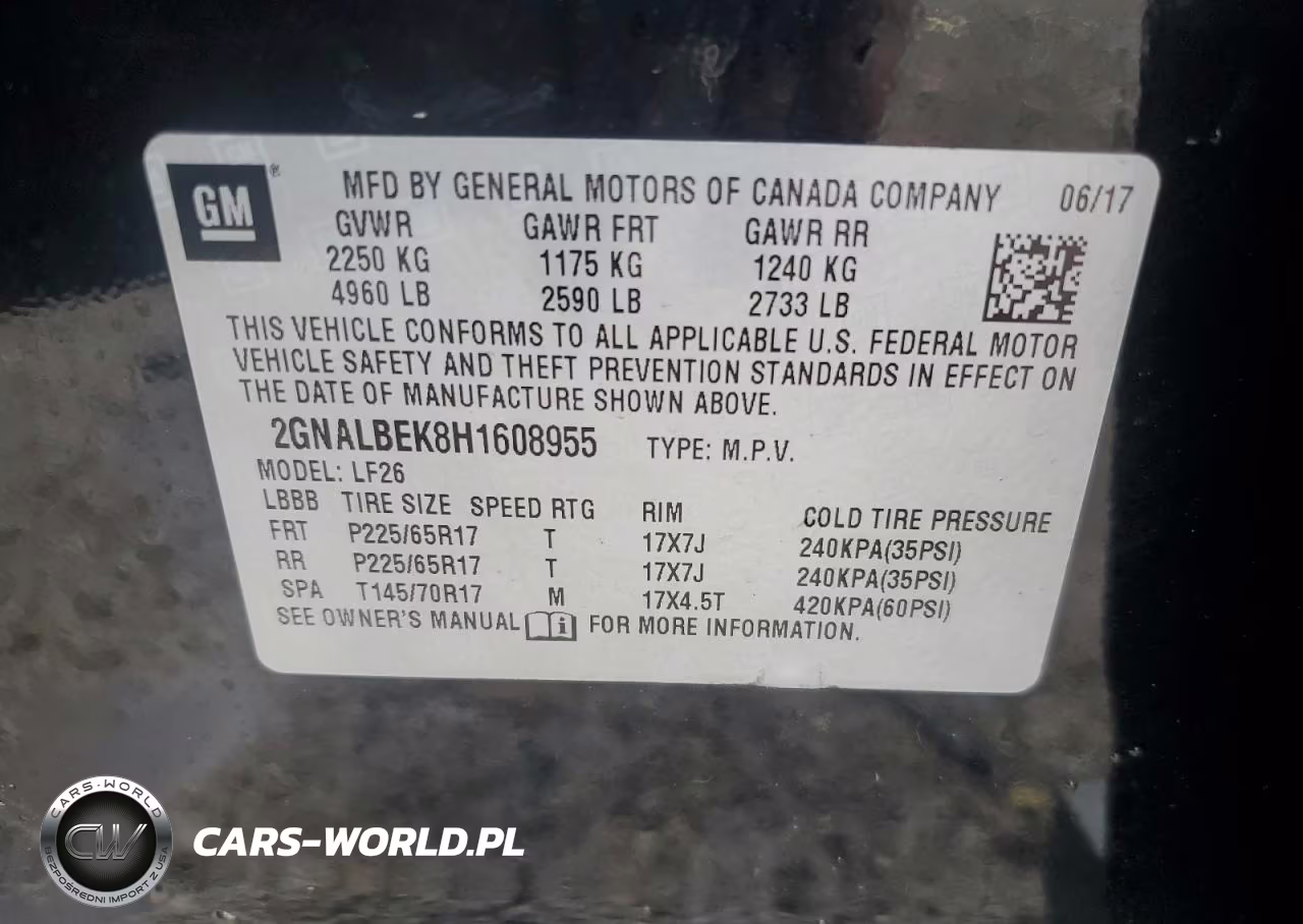 2017 Chevrolet Equinox Ls VIN:2GNALBEK8H1608955 - 13