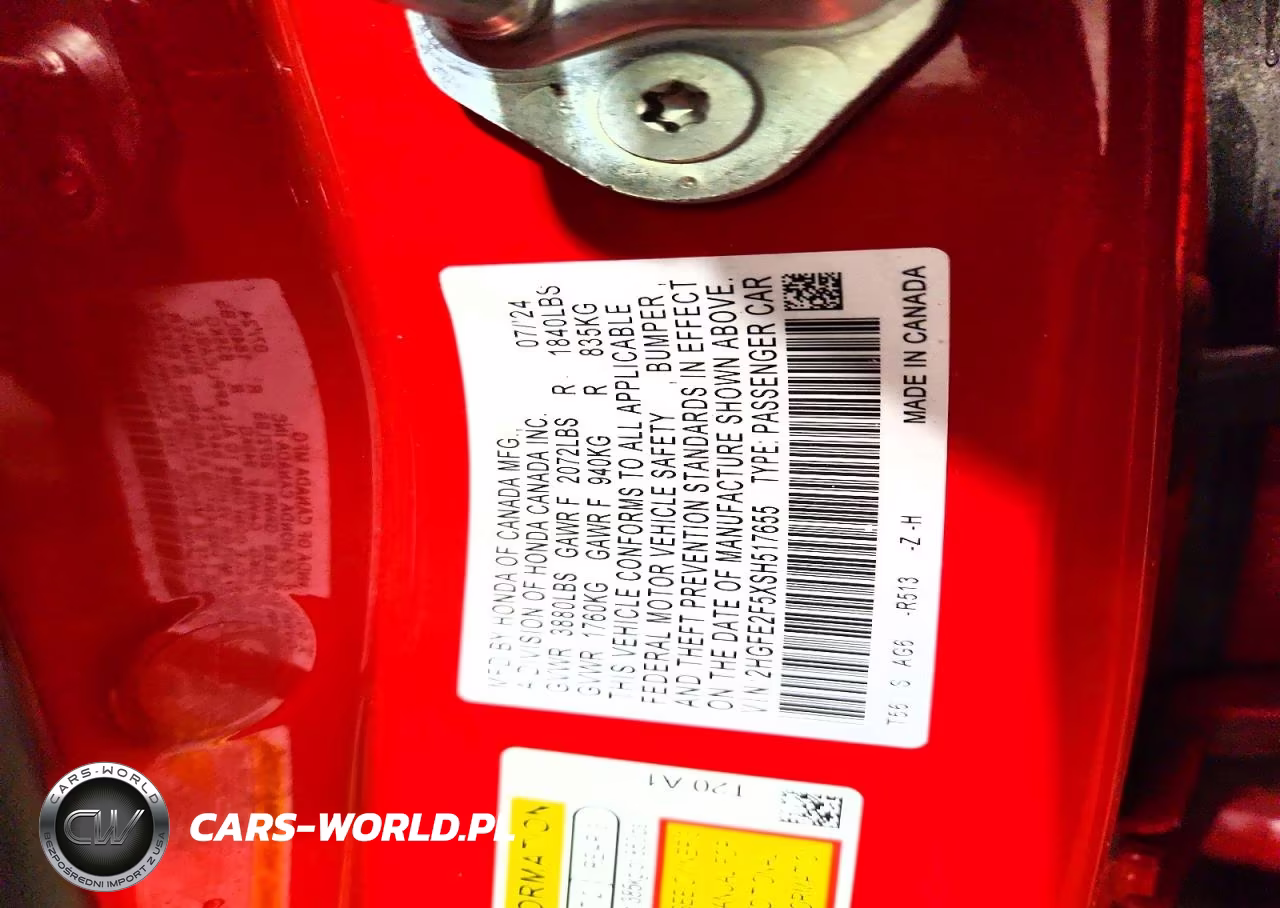 2025 Honda Civic Sport VIN:2HGFE2F5XSH517655 - 12