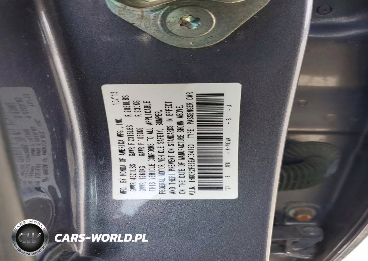 2014 Honda Accord Exl VIN:1HGCR2F86EA064123 - 12
