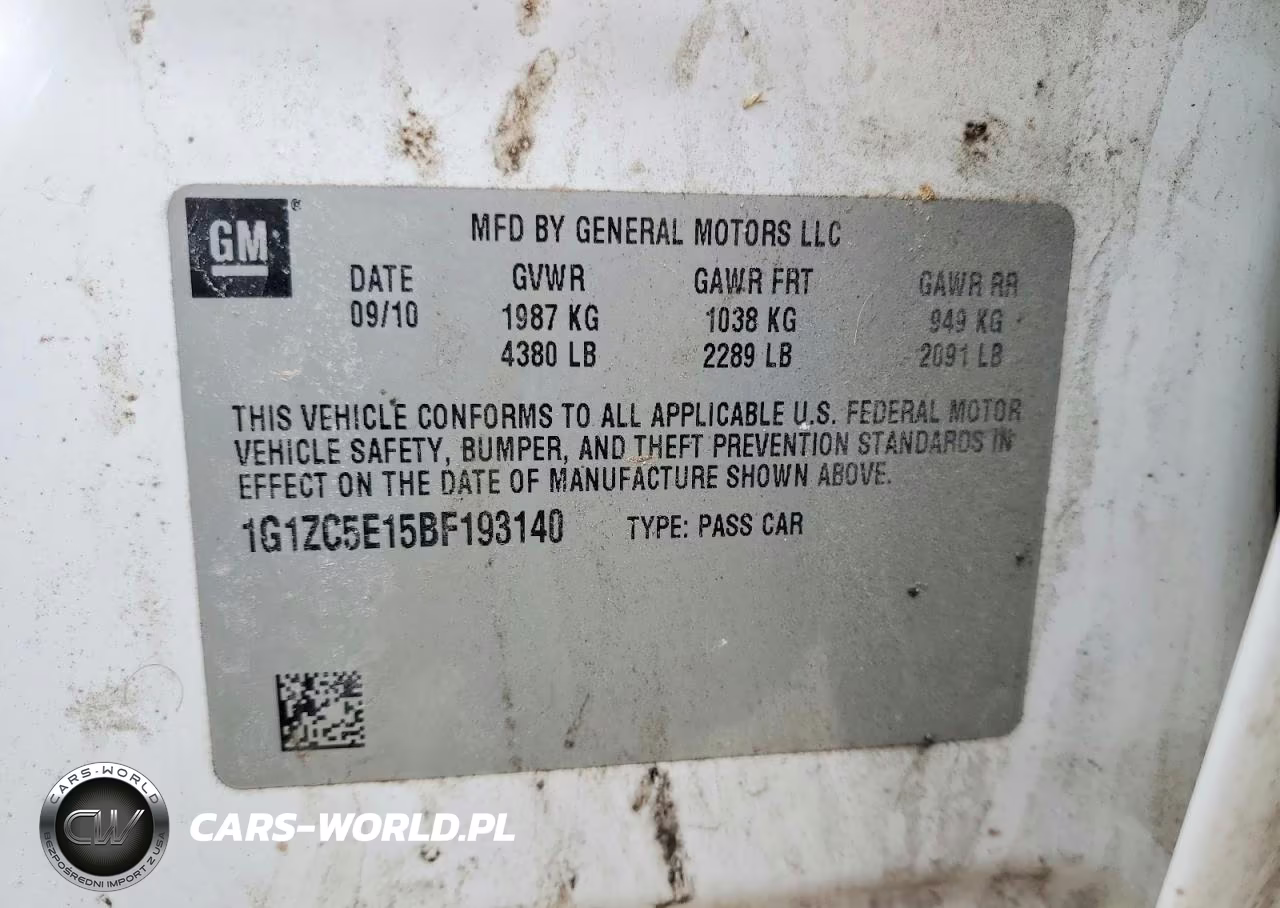 2011 Chevrolet Malibu 1Lt VIN:1G1ZC5E15BF193140 - 12