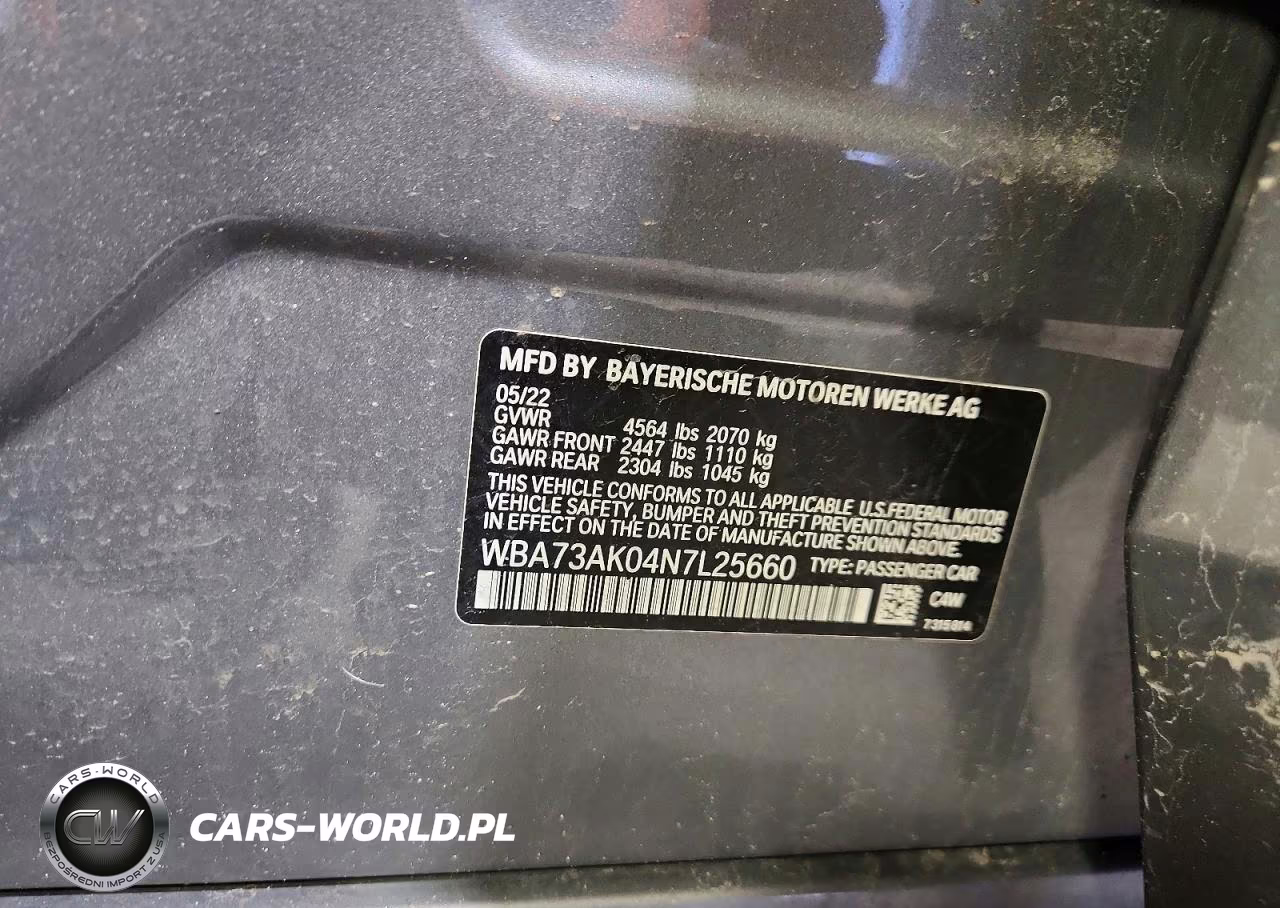 2022 BMW 228Xi VIN:WBA73AK04N7L25660 - 13