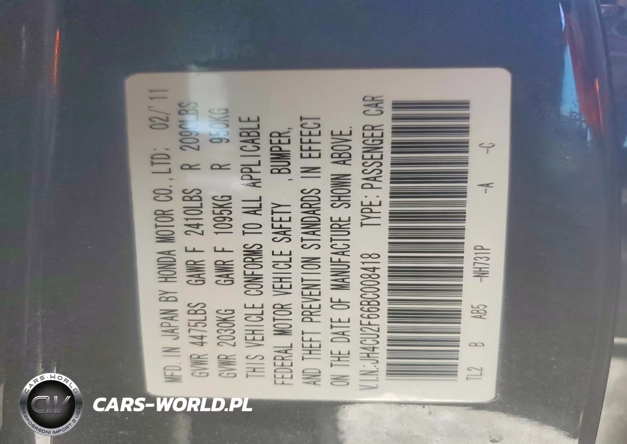 2011 Acura Tsx VIN:JH4CU2F66BC008418 - 12