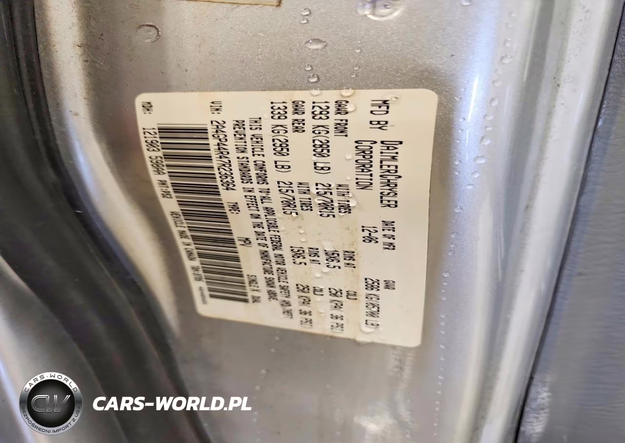 2007 Chrysler Town & Country Lx VIN:2A4GP44R47R236364 - 14