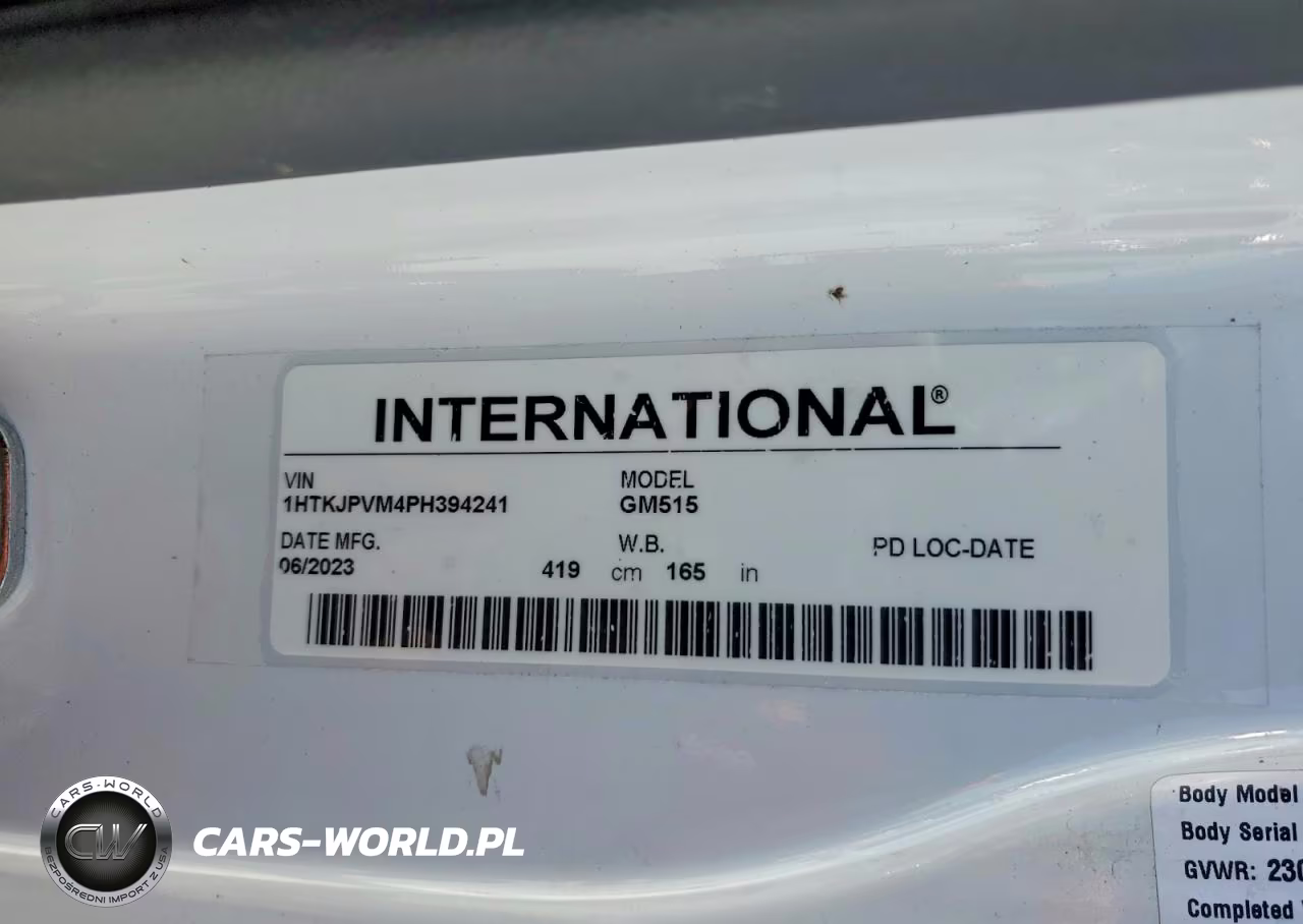 2023 Gm Gm515 Utility - Service Truck VIN:1HTKJPVM4PH394241 - 12