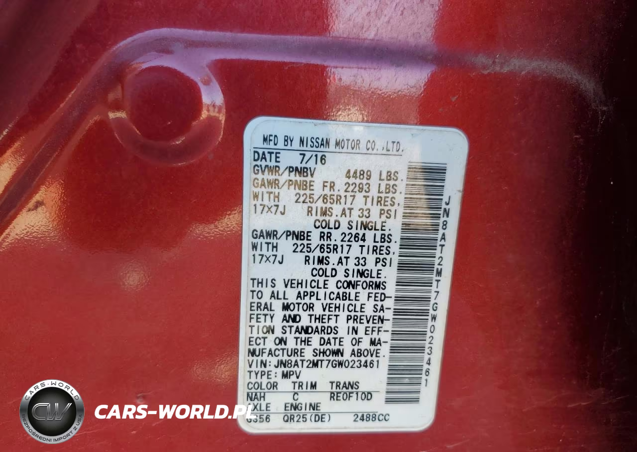 2016 Nissan Rogue S VIN:JN8AT2MT7GW023461 - 14