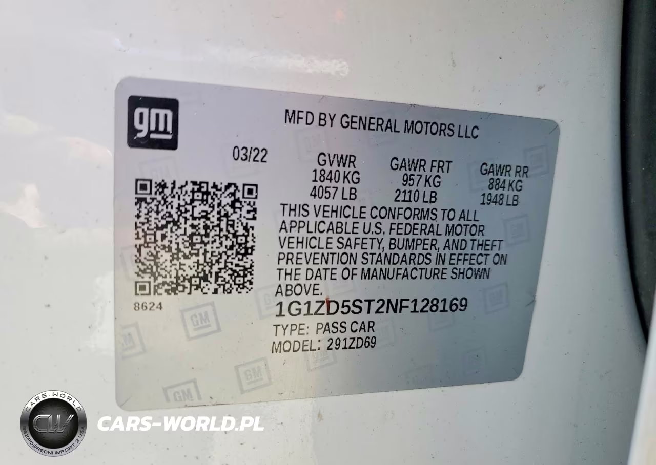 2022 Chevrolet Malibu VIN:1G1ZD5ST2NF128169 - 12
