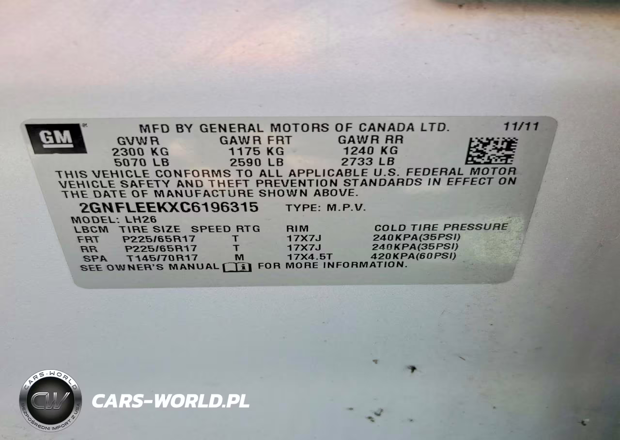 2012 Chevrolet Equinox Lt VIN:2GNFLEEKXC6196315 - 14