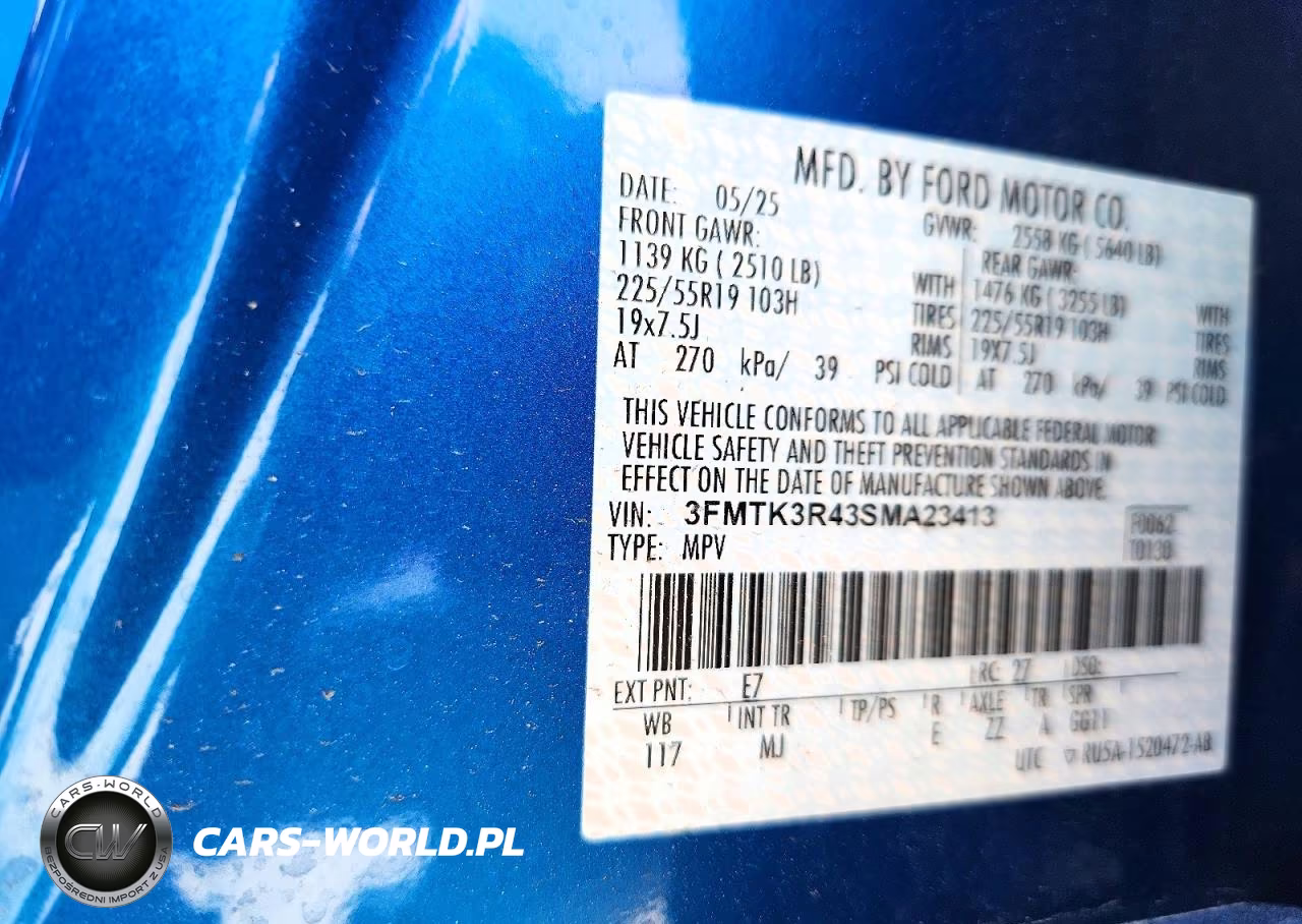2025 Ford Mustang Mach-E Premium VIN:3FMTK3R43SMA23413 - 14