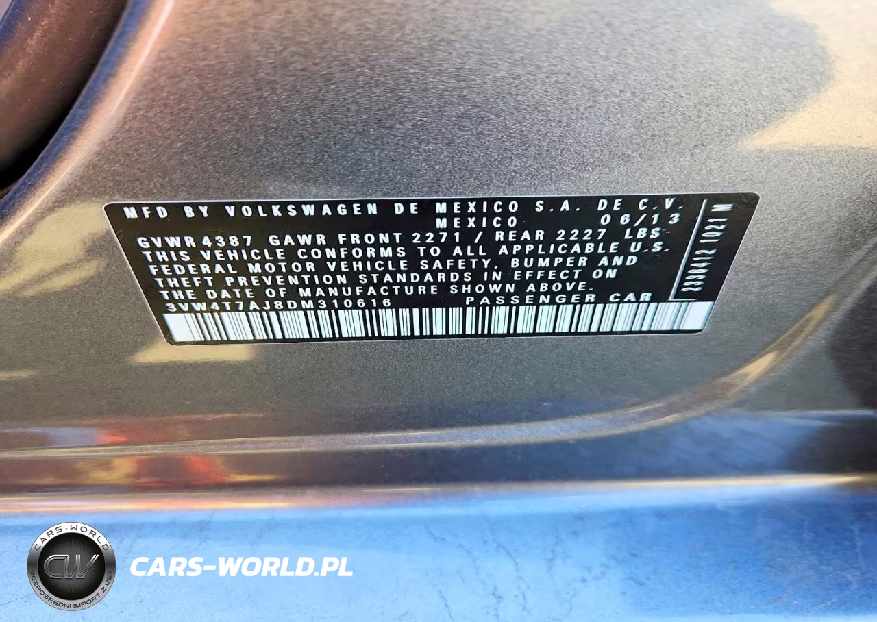 2013 Volkswagen Jetta Gli VIN:3VW4T7AJ8DM310616 - 12