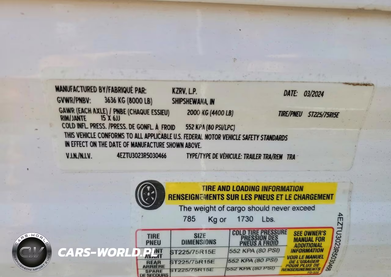 2024 Kz-Rv Sportsmen Camper VIN:4EZTU3023R5030466 - 10