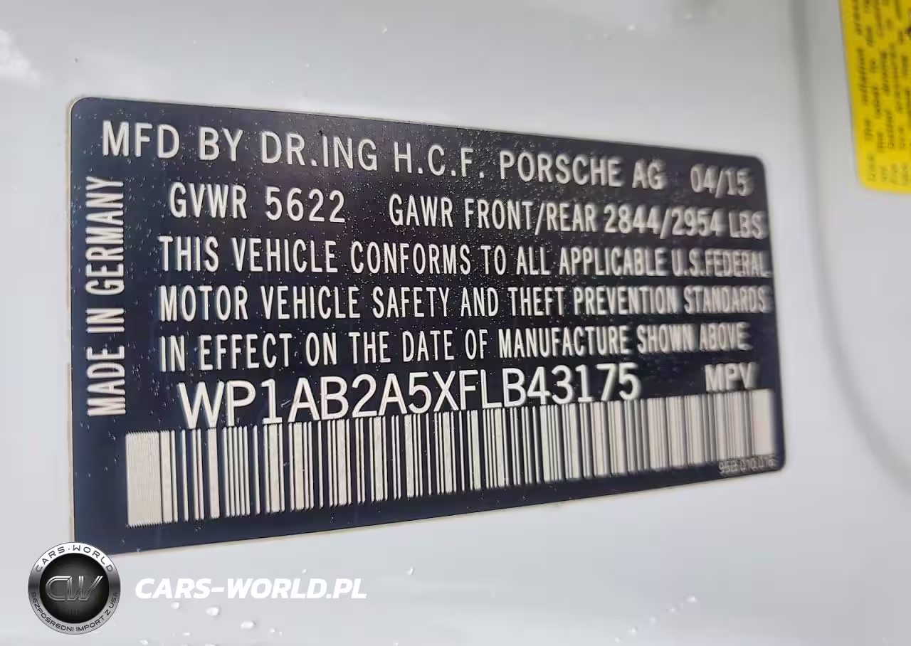 2015 Porsche Macan S VIN:WP1AB2A5XFLB43175 - 14