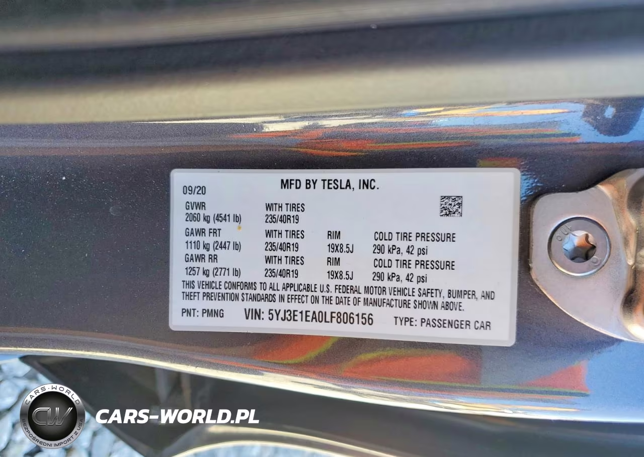 2020 Tesla Model 3 VIN:5YJ3E1EA0LF806156 - 13