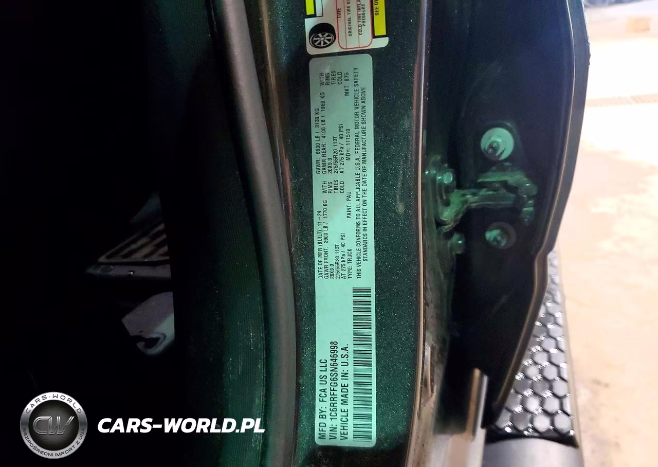 2025 Ram 1500 Big Horn VIN:1C6RRFFG6SN646998 - 12