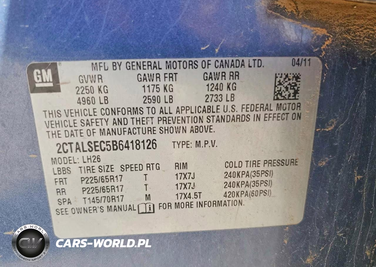 2011 GMC Terrain Sle VIN:2CTALSEC5B6418126 - 14