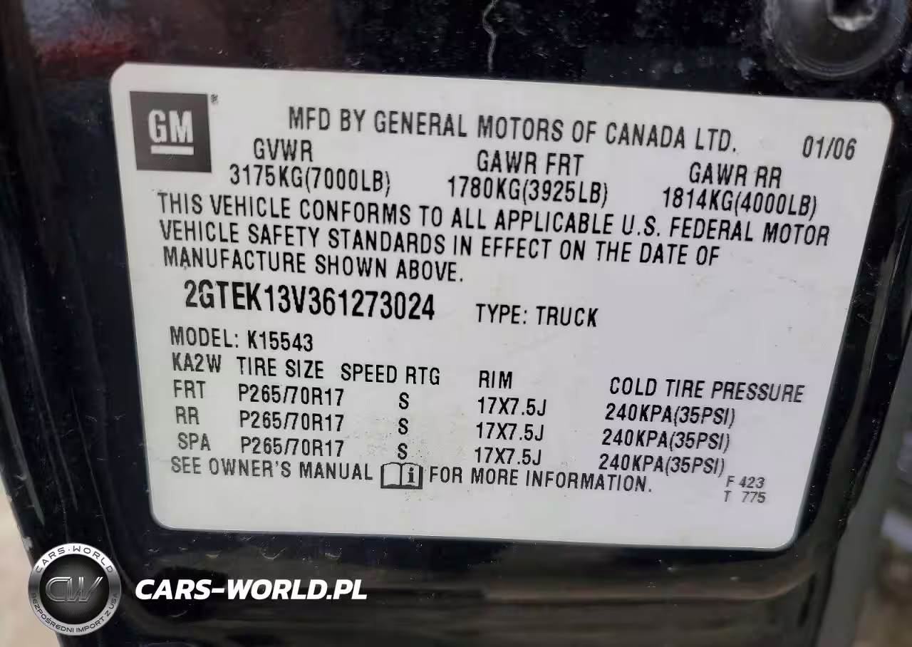 2006 GMC Sierra 1500 VIN:2GTEK13V361273024 - 12