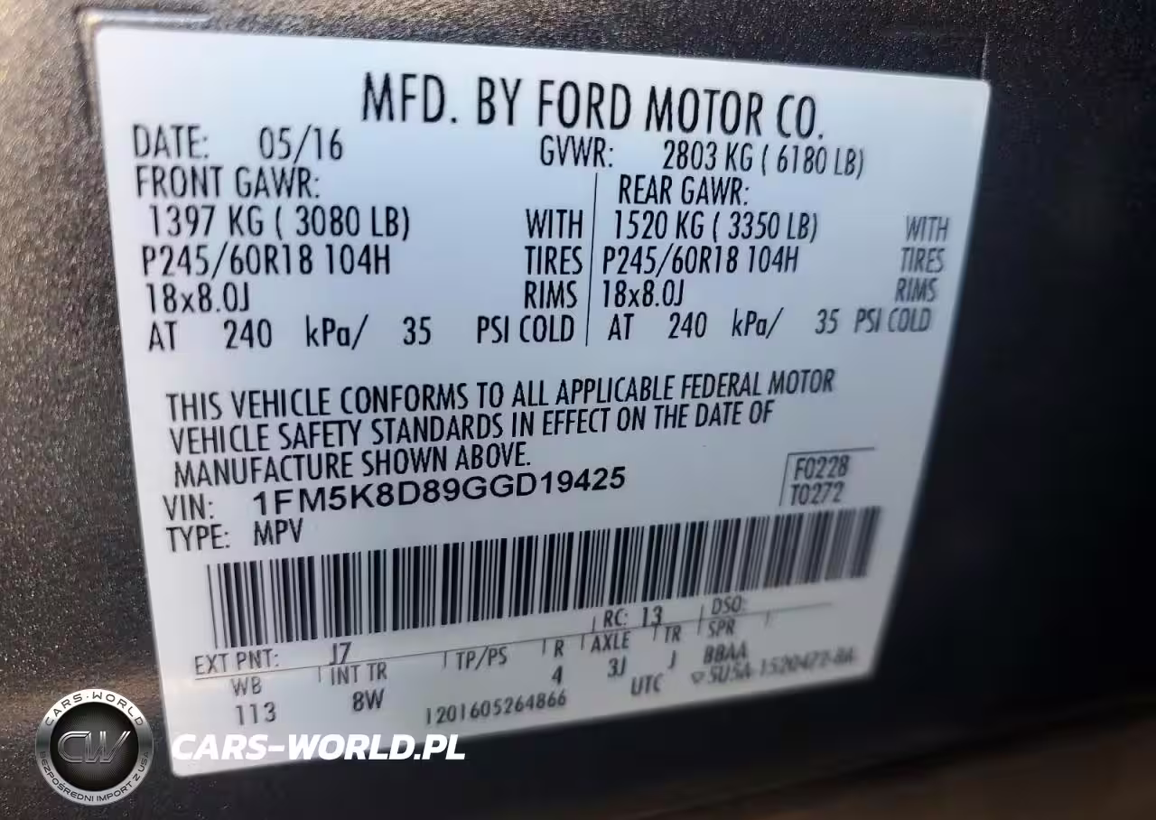 2016 Ford Explorer Xlt VIN:1FM5K8D89GGD19425 - 13